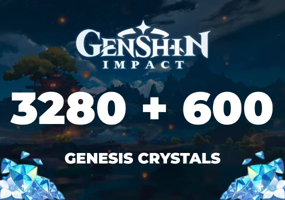 Genshin Impact - 3280 + 600 Genesis Crystals Direct Top-Up - GLOBAL